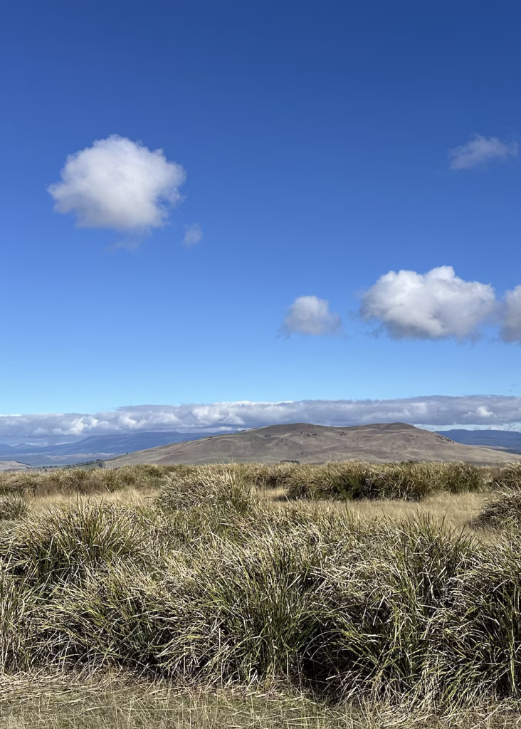 A hilly view of the Derwent Valley on a partly cloudy day.